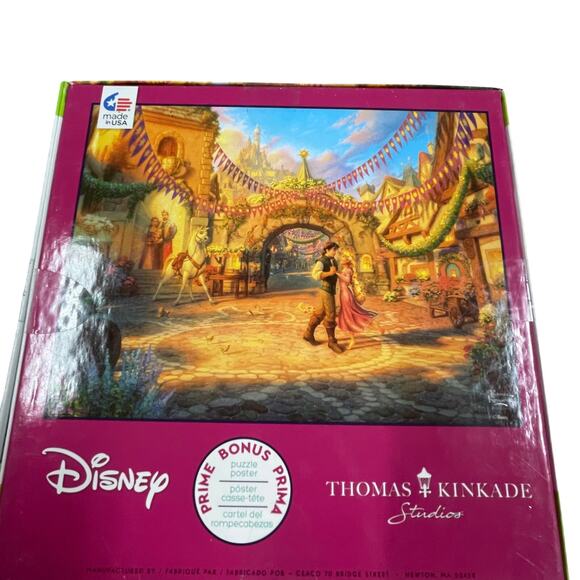 Thomas Kinkade Lot of 3 Disney Puzzles 750 Piece Snow White, Micky, Tangled NEW - Picture 8 of 8
